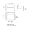 Hamptons Poltrona Lounge Ecru Aluminium Vondom