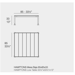 Hamptons Poltrona Lounge Ecru Aluminium Vondom
