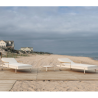 Esemble de 2 Chaises Loungues Sun Lounger Hamptons avec Table basse Vondom