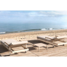 Esemble de 2 Chaises Loungues Sun Lounger Hamptons avec Table basse Vondom