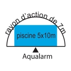 Alarme Piscine par Immersion Aqualarm Plus Télécommande