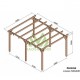 Vrijstaande houten pergola Linares 5x4m 20m2