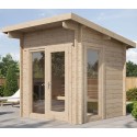 Cube Panorama Outdoor Sauna 2 to 6 People VerySpas