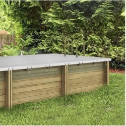 Copertura invernale 6x3 rettangolare per piscina in legno BWT myPOOL