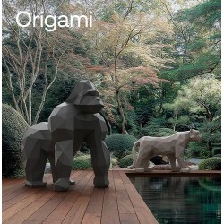 Estatua de diseño de origami Vondom de Gorila Saru