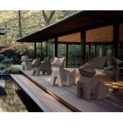 Estatua de diseño de conejo Usagi Origami Vondom