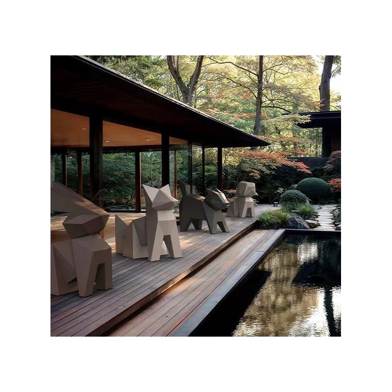 Diseño de la estatua Conejo Kousagi Origami Vondom