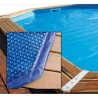 Ubbink Copertura a bolle per piscina 350x650 rettangolo