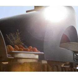 Forno de Pizza Moderno 1 Alfa Forni Híbrido Carvão Cinza