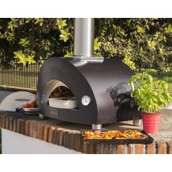 Pizzaofen Moderno 1 Alfa Forni Hybrid Anthrazit Grau