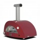 Moderno 1 Alfa Forni Hybride Pizza Oven Antiek Rood