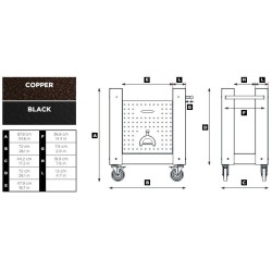 Moderno 1 Alfa Forni Forno Híbrido Forno Pizza Vermelho Antigo