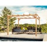 Pergola autoportée en bois Linares 6x4m 24m2
