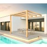 Burgos Raw Wood Lean-to Pergola 5x4m 20m2