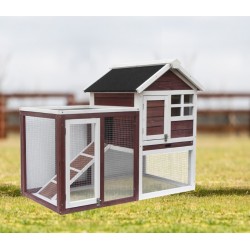 Standard Wooden Garden Chicken Coop 2-3 Habrita Hens 0.62m2 Two-Body