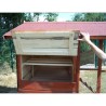 Poulailler grande taille de Jardin en bois 6-10 Poules Habrita 3.90m2 bi-corps