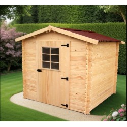 Alpina Casetta da Giardino in Legno Massello Habrita 4 m2 Tronco 20mm