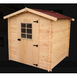 Abri de Jardin Alpina Bois massif Habrita 4 m2 Madrier 20mm