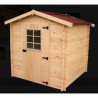 Abri de Jardin Alpina Bois massif Habrita 4 m2 Madrier 20mm