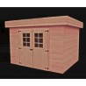 Abri de Jardin en bois Dinan 3.4x4.4 Habrita 14,8m2