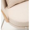 Beigefarbener Chenille-Sessel und beige Metallbeine Amy VeryForma