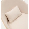 Beige Chenille Armchair and Beige Metal Legs Amy VeryForma