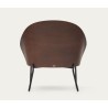 Light Brown Chenille Armchair with Black Metal Legs by Amy VeryForma