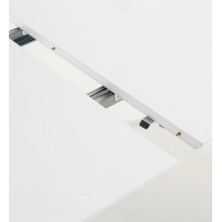 Table Ronde Extensible 90 à 170x90 Blanc et bois hêtre Quio VeryForma