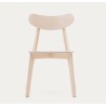 Set de 4 sillas ligeras de madera maciza con patas de madera Fina VeryForma