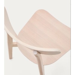 Set de 4 sillas ligeras de madera maciza con patas de madera Fina VeryForma