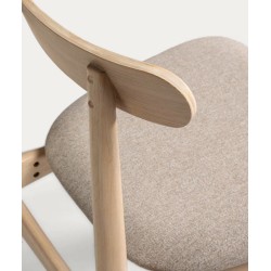 Set 4 sedie e gambe in legno massello naturale May VeryForma
