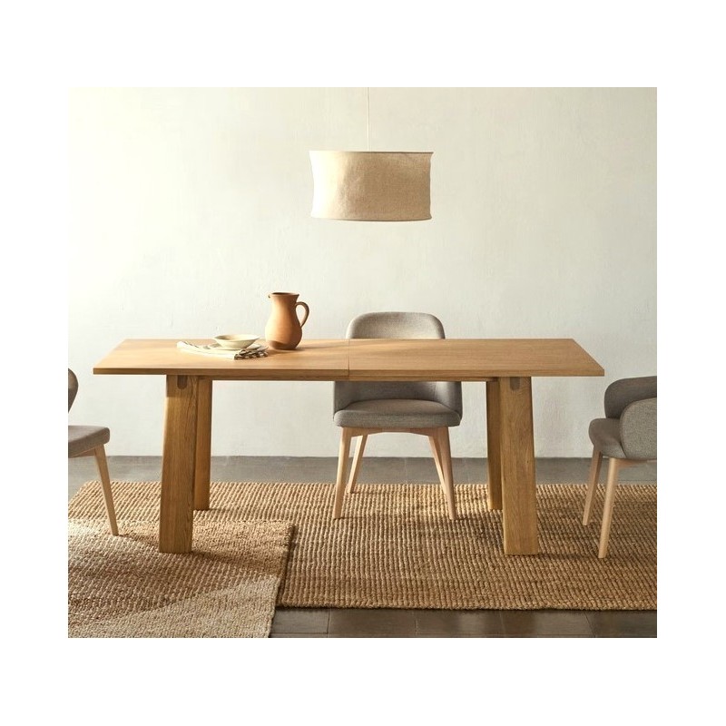 Mesa Rectangular Extensible 200 a 250x95 Lena VeryForma Madera Natural