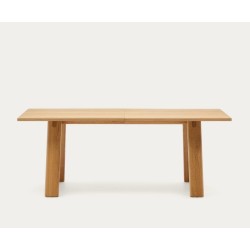 Mesa Extensível Retangular 200 a 250x95 Lena VeryForma Madeira Natural