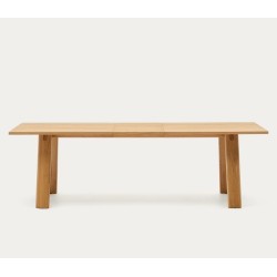 Extendable Rectangle Table 200 to 250x95 Lena VeryForma Natural Wood
