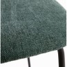 Set of 4 Linda VeryForma Green Chenille Metal Chairs and Cushion