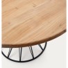 Tavolo Rotondo 120 Legno di Acacia Inu VeryForma