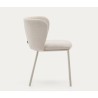 Set of 2 Elia VeryForma Beige Fabric and Metal Chairs