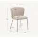 Lot de 2 Chaises Tissus et métal beige Elia VeryForma