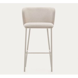 Set di 2 sgabelli alti Elia VeryForma in metallo bianco e nero