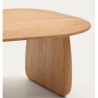 VeryForma Pita Mesa de Centro de Madera de Roble con Acabado Natural