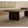 Mesa de Café em Madeira de Carvalho Escuro Lounge Pita VeryForma