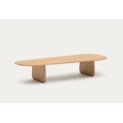 Natural Oak Wood Coffee Table Lounge Pita VeryForma