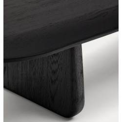 Mesa de centro de madera de roble negro Lounge Pita VeryForma