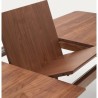 Extendable Rectangle Table 200 to 260x100 Walnut Wood Ela VeryForma