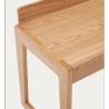 Mesa de Escritório em Madeira de Freixo e Rattan 120x60 Andu VeryForma