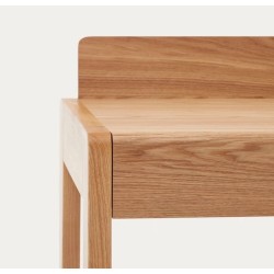 Mesa de oficina de madera de fresno y ratán 120x60 Andu VeryForma