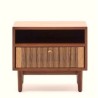 Wooden Bedside Table and Rope Drawer 51x45 Ela VeryForma