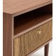 Comodino in legno e cassetto in corda 51x45 Ela VeryForma