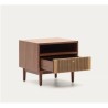 Wooden Bedside Table and Rope Drawer 51x45 Ela VeryForma