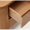Mesita de noche y cajón de madera de fresno 55x50 Saly VeryForma